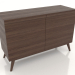 3d model Chest of drawers 5 1200x400x800 (dark walnut) - preview