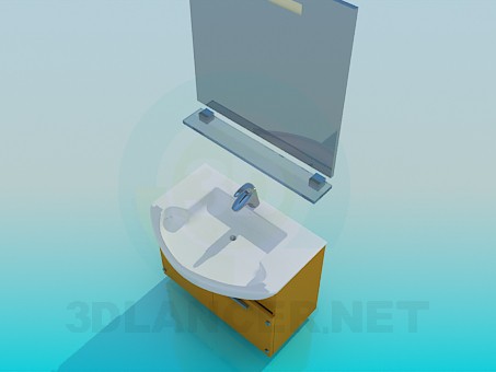 3d model Washbasin - preview 3d model Washbasin - preview