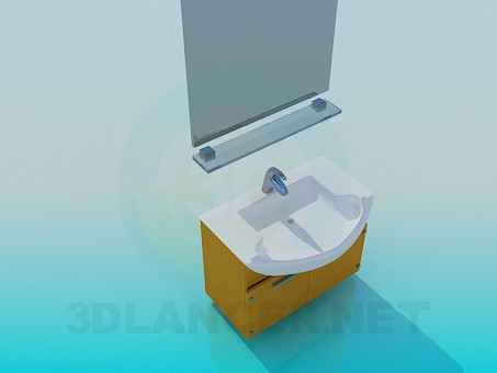 3d model Washbasin - preview 3d model Washbasin - preview