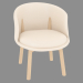3d model Armchair with leather upholstery Peg - preview