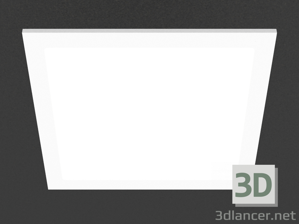 modèle 3D panneau LED de montage (DL18455_3000-blanc SQ) - preview