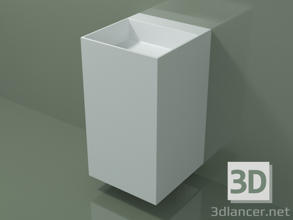modèle 3D Lavabo suspendu (03UN26303, Glacier White C01, L 48, P 50, H 85 cm) - preview