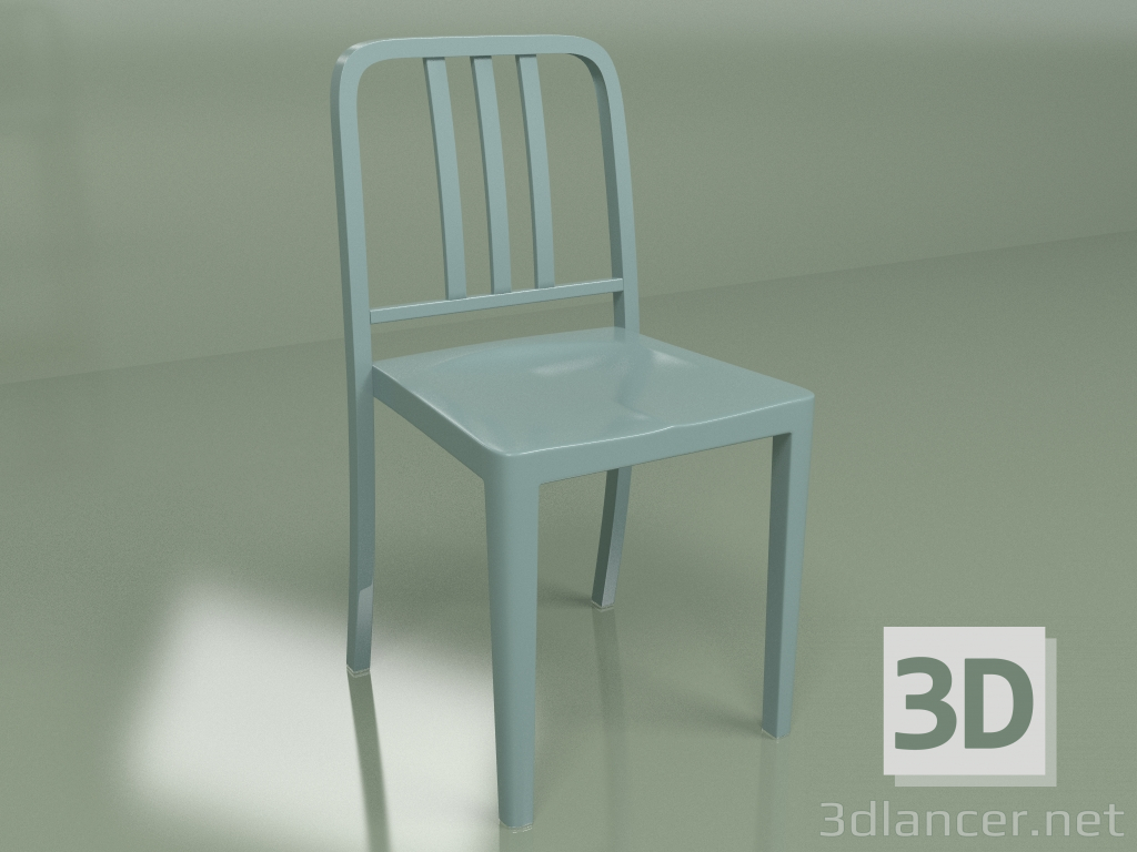 3D Modell Stuhl Navy stapelbar (grau matt) - Vorschau