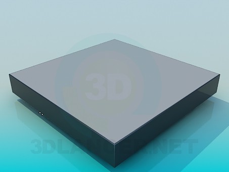 3d модель Очень низкий столик – превью 3d модель Очень низкий столик – превью