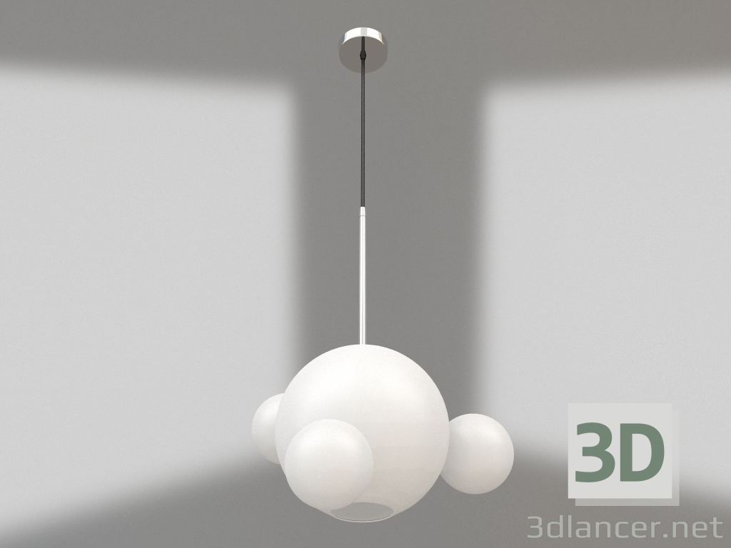 3D modeli Safra askısı beyaz (gövde rengi krom) (07545-4.01(02)) - önizleme