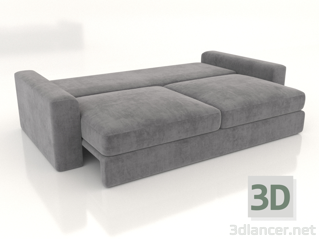 3D Modell Sofa PALERMO gerade (ausgeklappt, Polstervariante 3) - Vorschau
