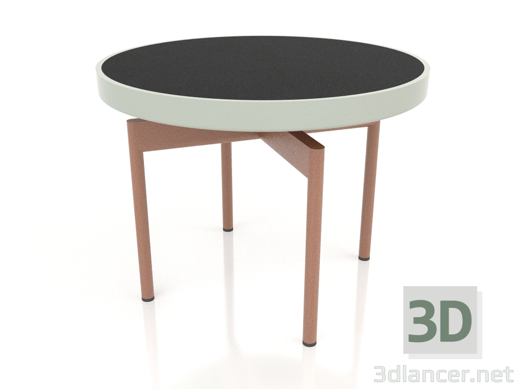 modello 3D Tavolino rotondo Ø60 (Grigio cemento, DEKTON Domoos) - anteprima