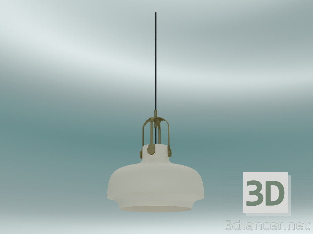 modello 3D Lampada a sospensione Copenhagen (SC7, Ø35cm H 40cm, vetro opale) - anteprima