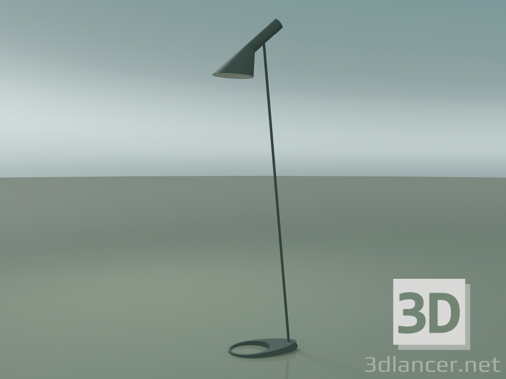3D Modell Stehlampe AJ FLOOR (20W E27, PALE PETROLEUM) - Vorschau