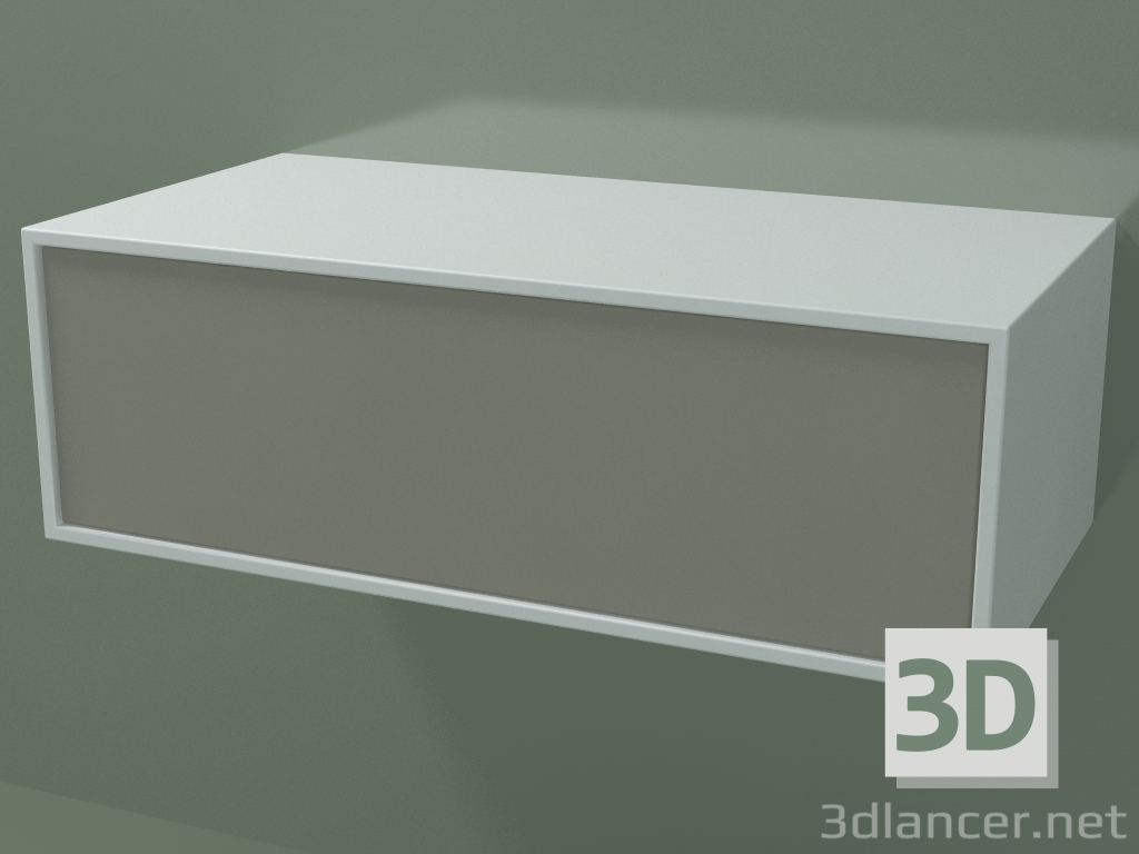 3D Modell Box (8AUCAA01, Gletscherweiß C01, HPL P04, L 72, P 36, H 24 cm) - Vorschau