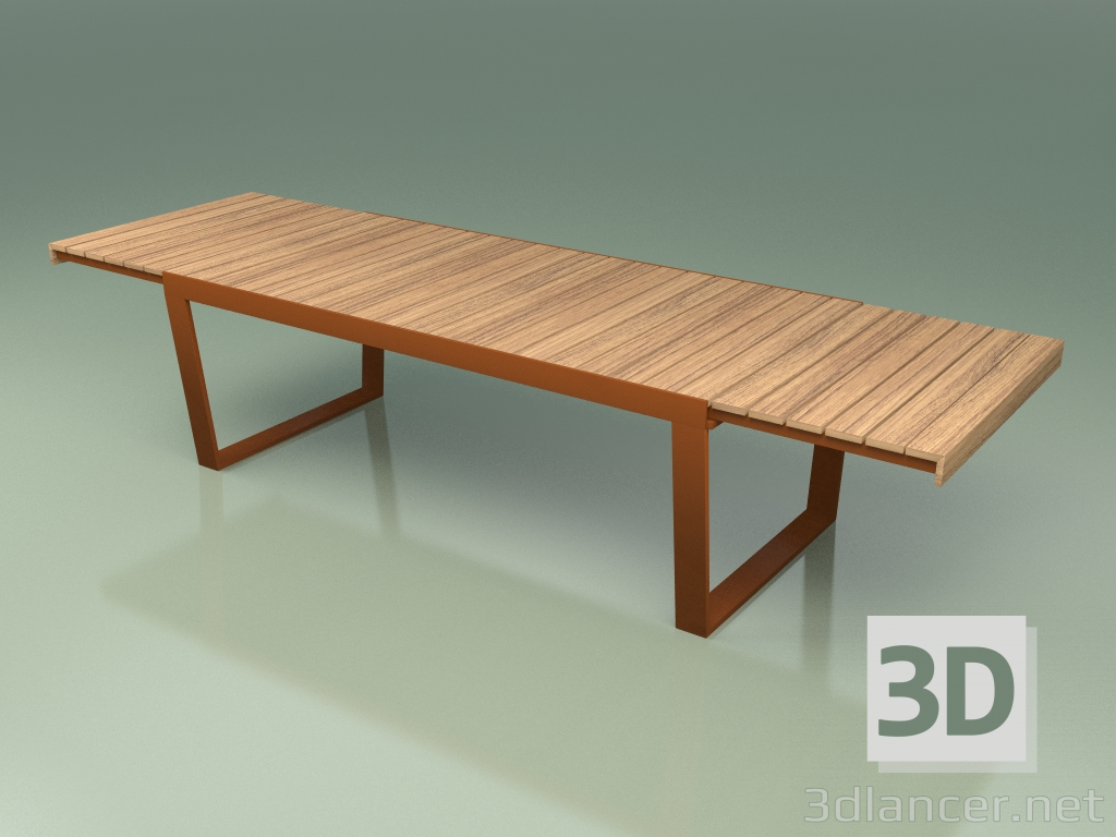 modello 3D Tavolo da pranzo pieghevole 034 (Metal Rust) - anteprima