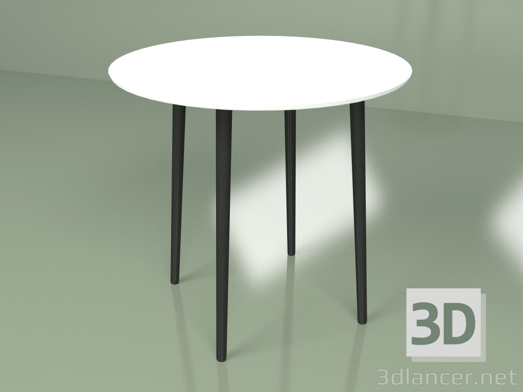modello 3D Tavolo medio Sputnik 80 cm (bianco) - anteprima