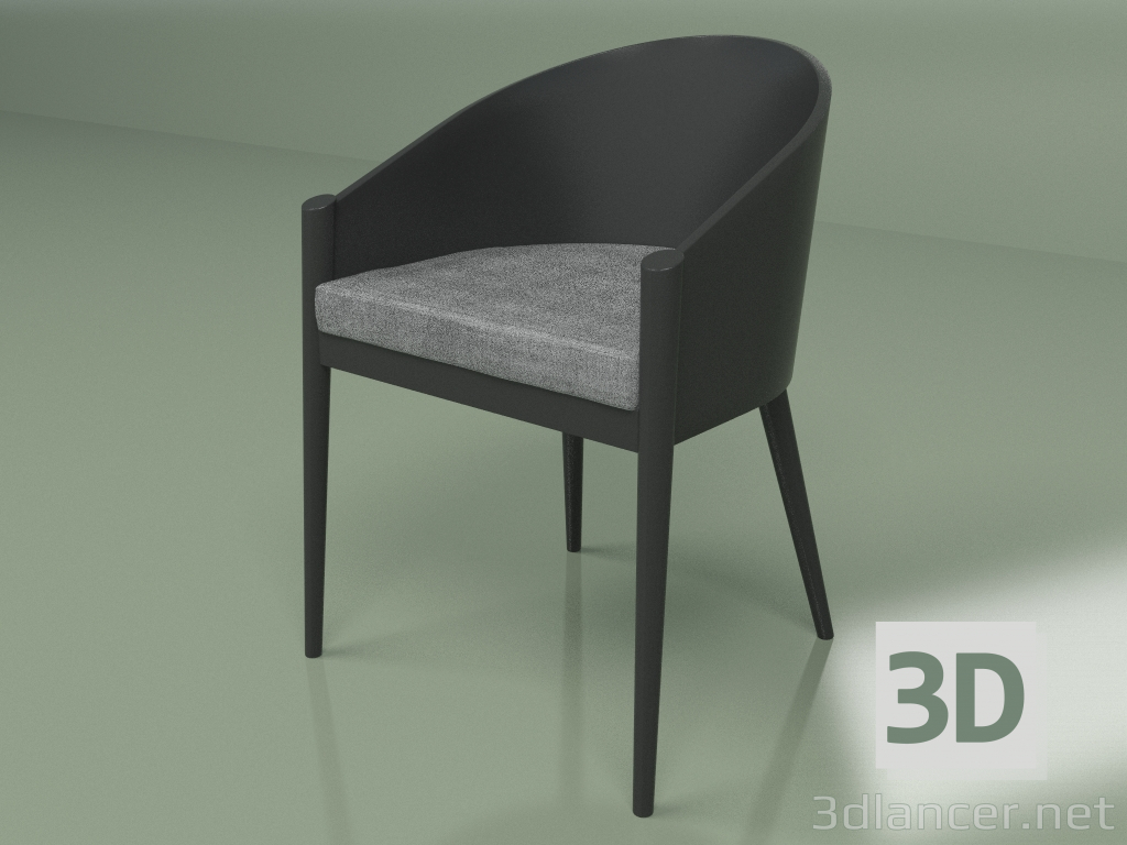 modello 3D Sedia Roxanne (grigio) - anteprima