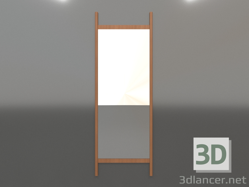 modello 3D Specchio ZL 26 (670x1900, rosso legno) - anteprima