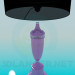 3d модель Настольная лампа с черный абажуром – превью