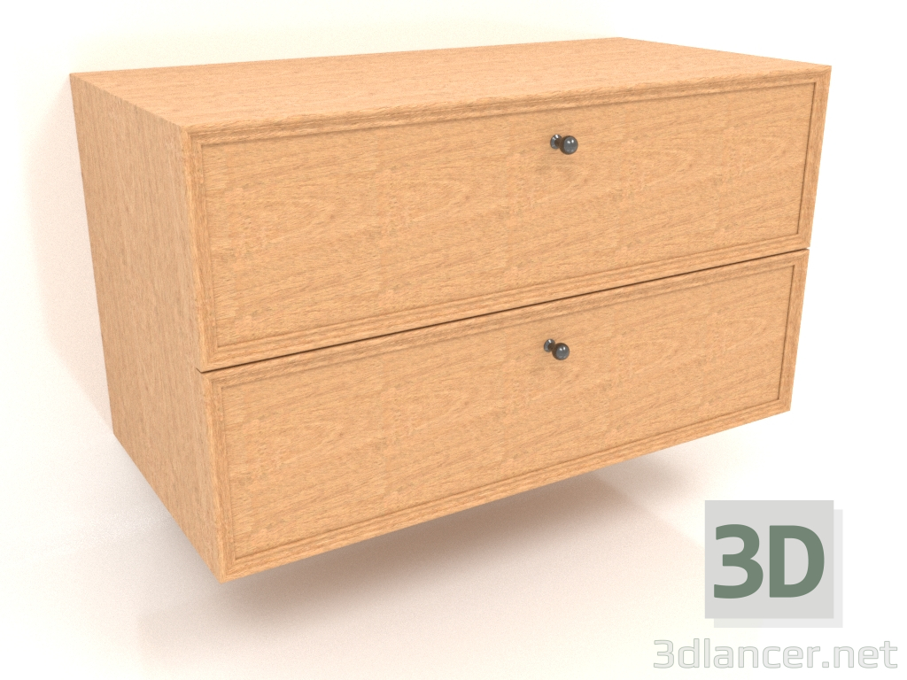 3d model Mueble de pared TM 14 (800x400x455, madera chapada en caoba) - vista previa