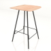 modèle 3D Table haute Leina (Noir) - preview