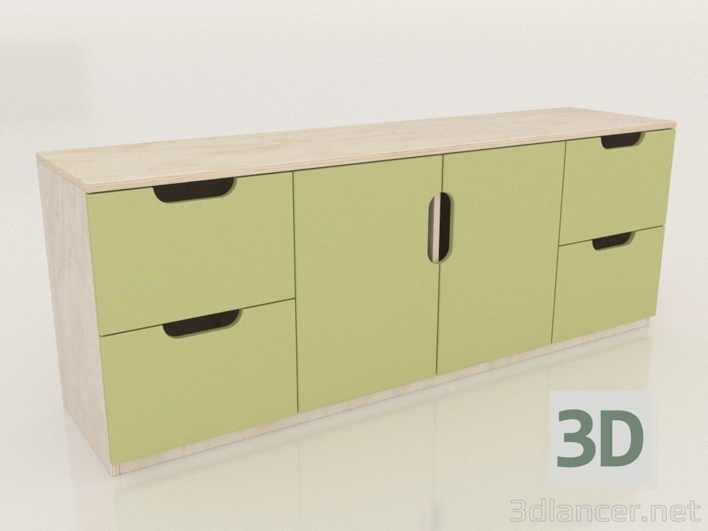 3d model MODE TV chest of drawers (DDDTVA) - preview