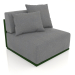 modello 3D Modulo divano sezione 3 (Verde bottiglia) - anteprima