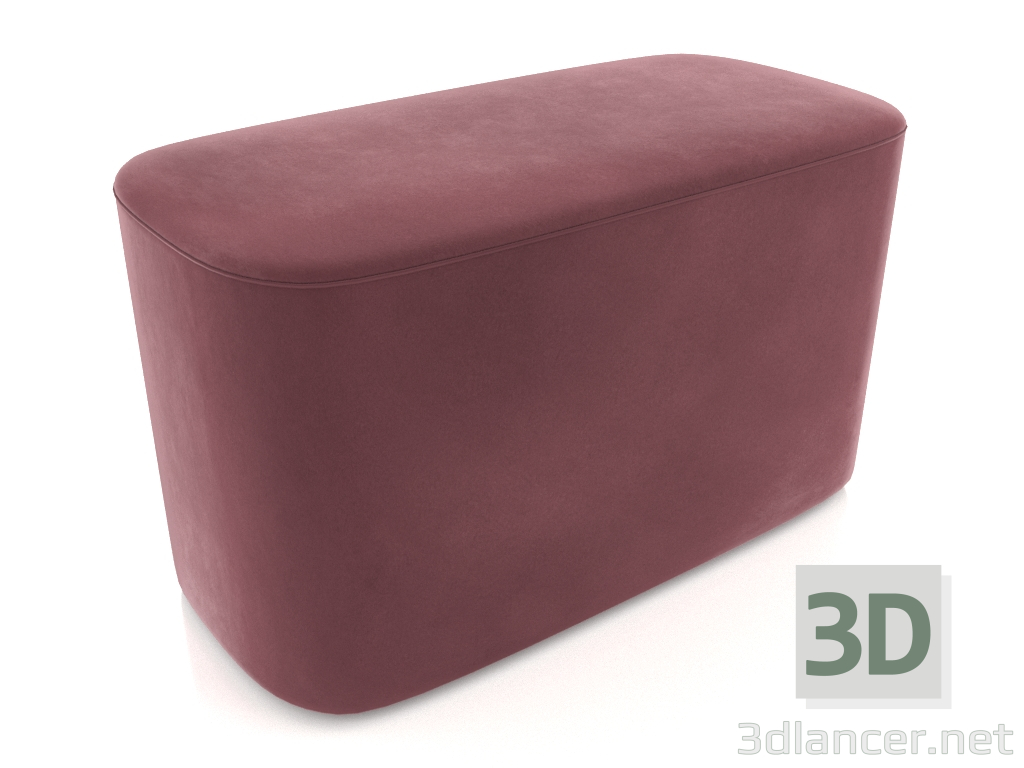 3d model Pouf Eighty (Bordeaux) - preview