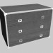 3d model Low chest of drawers - preview