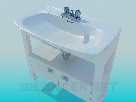 3d model Washbasin - preview 3d model Washbasin - preview