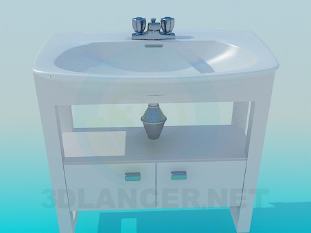 3d model Washbasin - preview 3d model Washbasin - preview