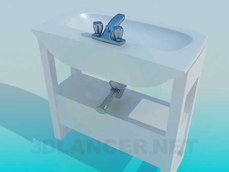 3d model Washbasin - preview 3d model Washbasin - preview