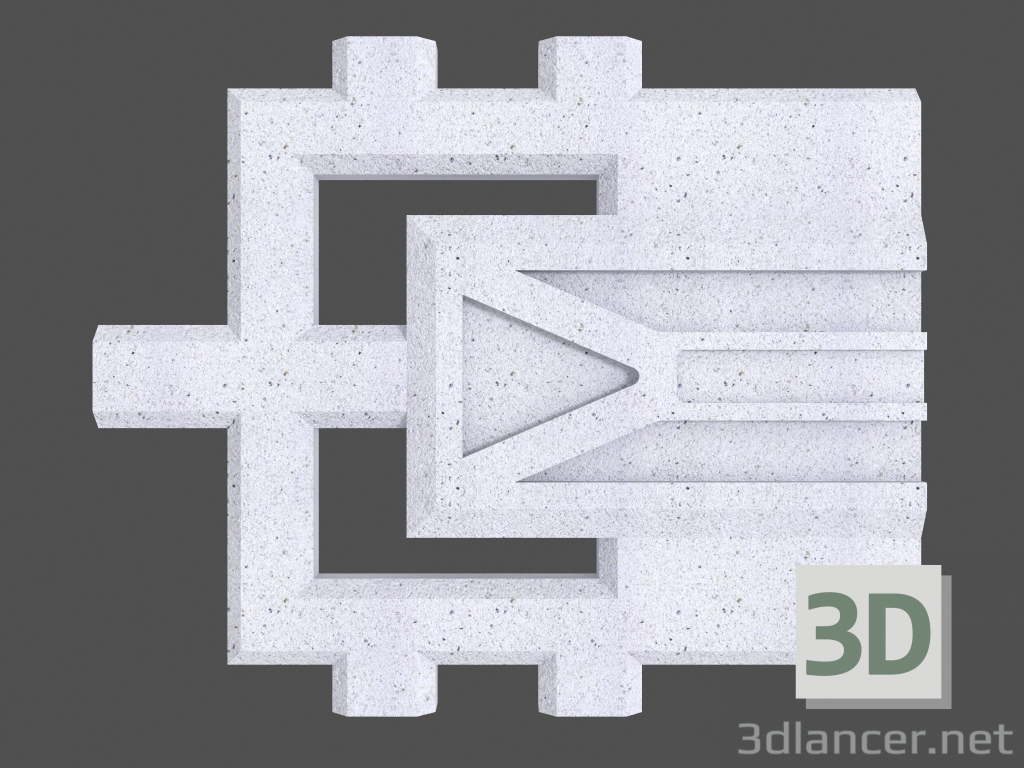 3 डी मॉडल Balustrade (FF78BS) - पूर्वावलोकन