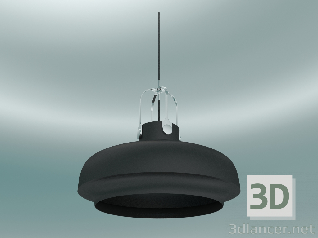 3D modeli Sarkıt Kopenhag (SC8, Ø60cm H 53cm, Mat siyah) - önizleme