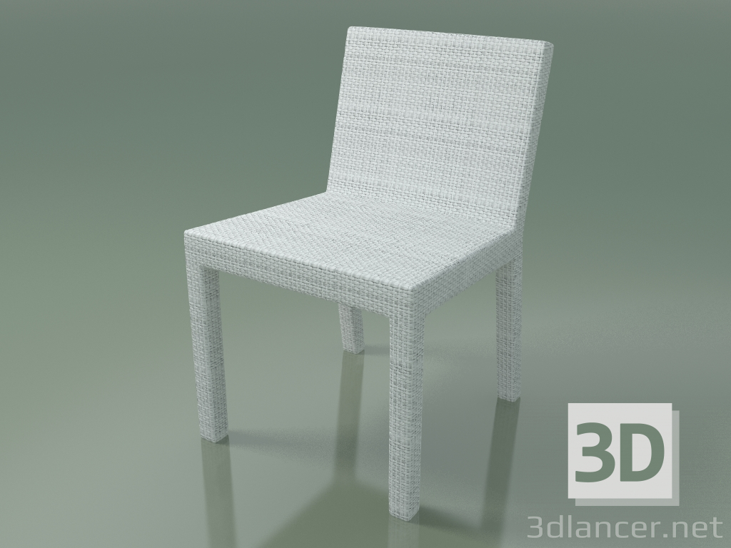 modello 3D Sedia per esterno in polietilene InOut (223, bianco) - anteprima