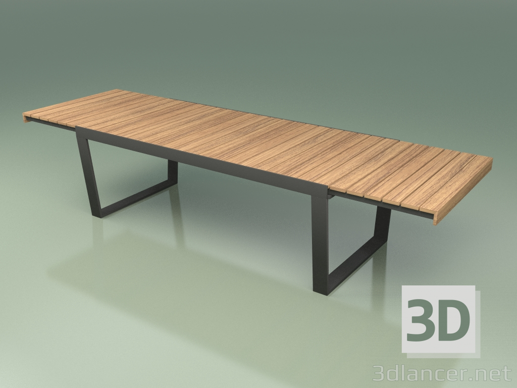 3D modeli Katlanır yemek masası 034 (Metal Duman) - önizleme