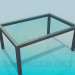 modello 3D Tavolino in vetro - anteprima
