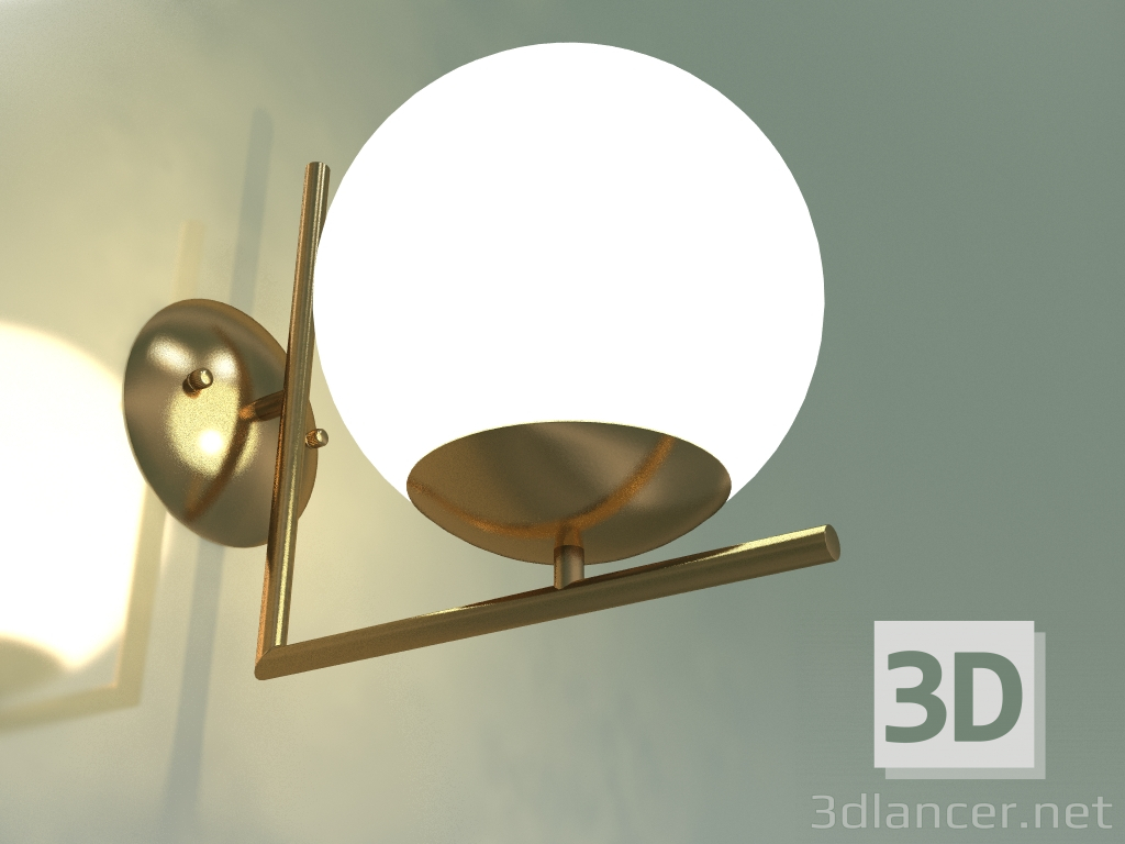 3d model Sconce Frost 70153-1 (brass) - preview