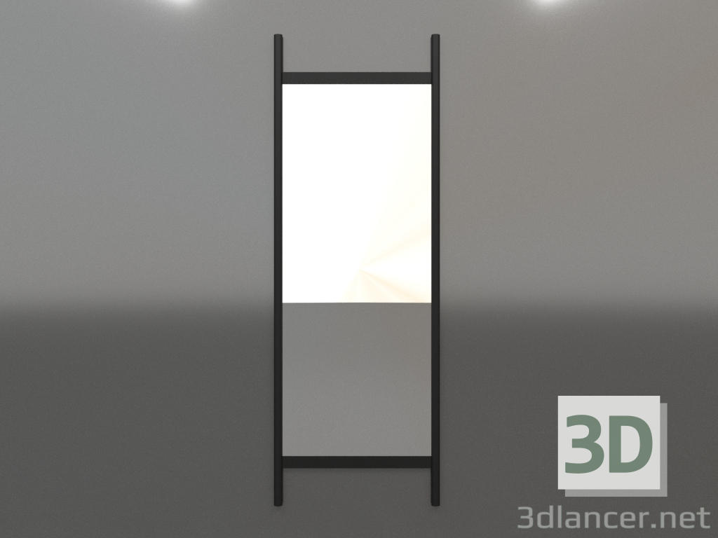 3D Modell Spiegel ZL 26 (670x1900, Holz schwarz) - Vorschau