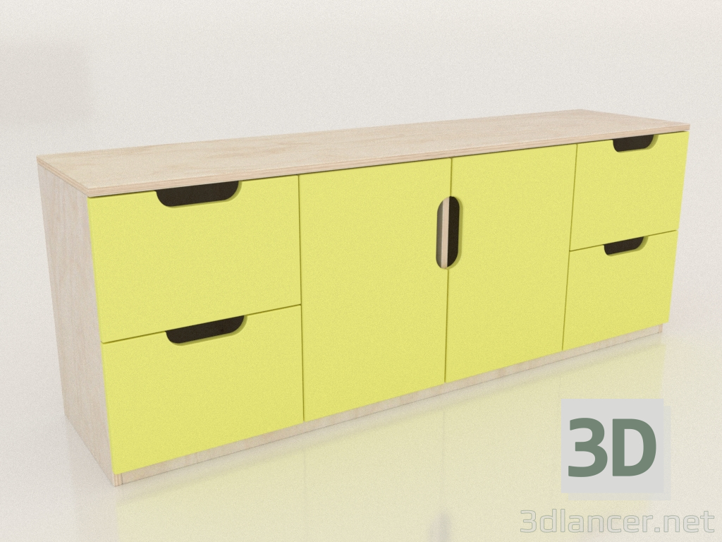 3d model MODE TV chest of drawers (DJDTVA) - preview