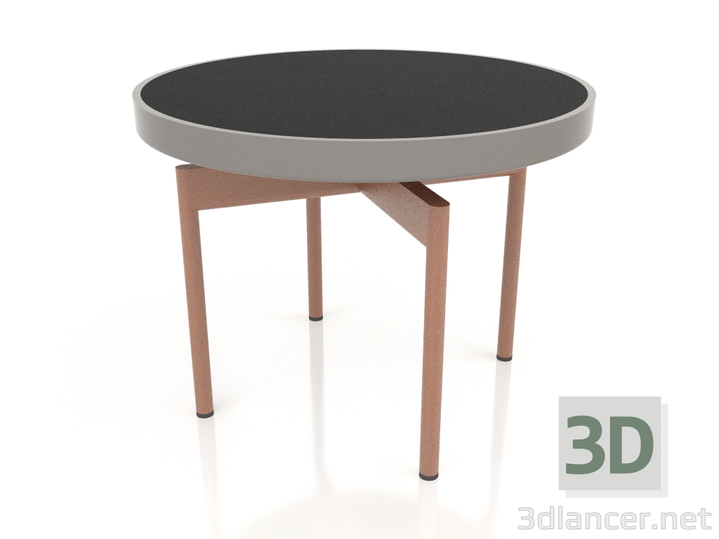 modello 3D Tavolino rotondo Ø60 (Grigio quarzo, DEKTON Domoos) - anteprima