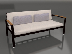 2-Sitzer-Sofa (Schwarz)