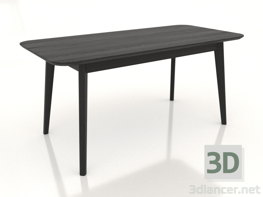 3D modeli Yemek masası BÜYÜK 1600x750 mm (siyah RAL 9005) - önizleme