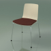 3D modeli Sandalye 3973 (4 metal ayak, koltukta bir yastık ile, beyaz huş ağacı) - önizleme