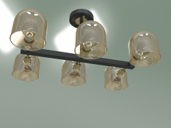 Ceiling chandelier 70103-6 (bronze-black)