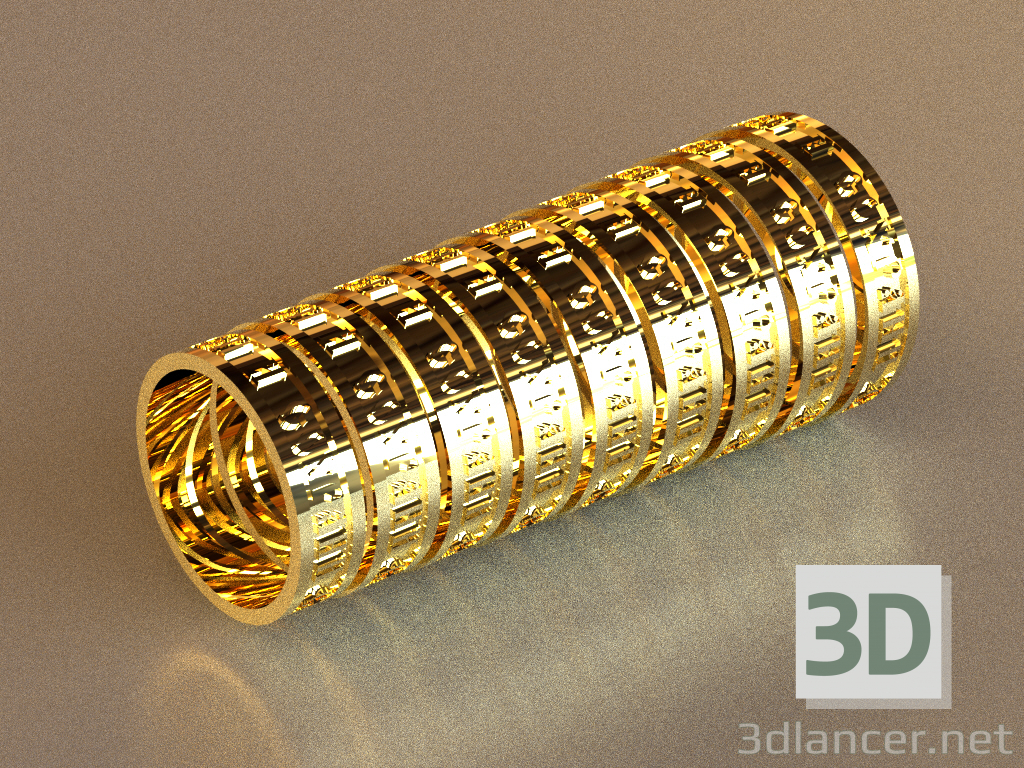 3d ring Save and save model buy - render