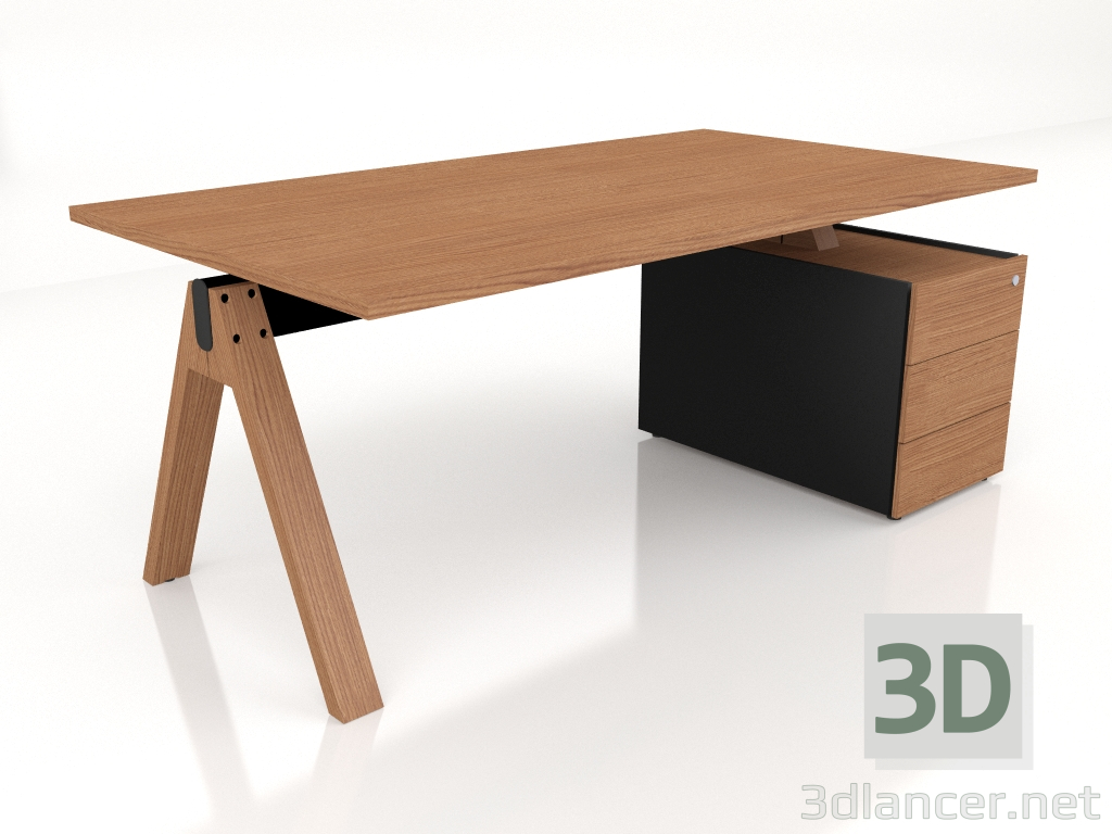 modèle 3D Table de travail Viga Executive V07P (1800x1000) - preview