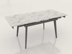 Table pliante Laura 120-180 (céramique blanche)