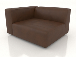 Single sofa module with an armrest on the right