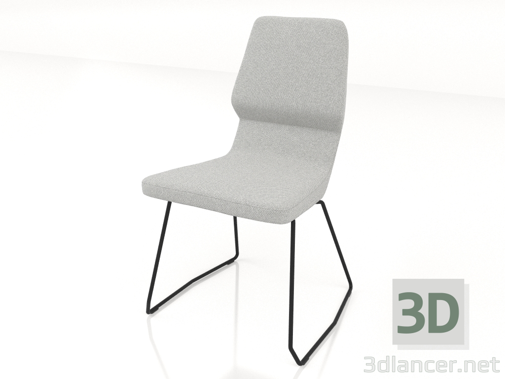 3 डी मॉडल स्लाइड D12 मिमी पर कुर्सी - पूर्वावलोकन
