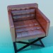 3 डी मॉडल चमकदार कवर के साथ कुर्सी - पूर्वावलोकन