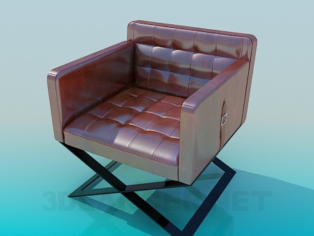 3d model Chair with glossy cover - preview 3d model Chair with glossy cover - preview