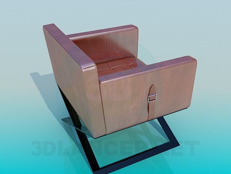 3d model Chair with glossy cover - preview 3d model Chair with glossy cover - preview