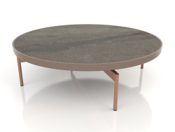 Table basse ronde Ø120 (Bronze, DEKTON Radium)